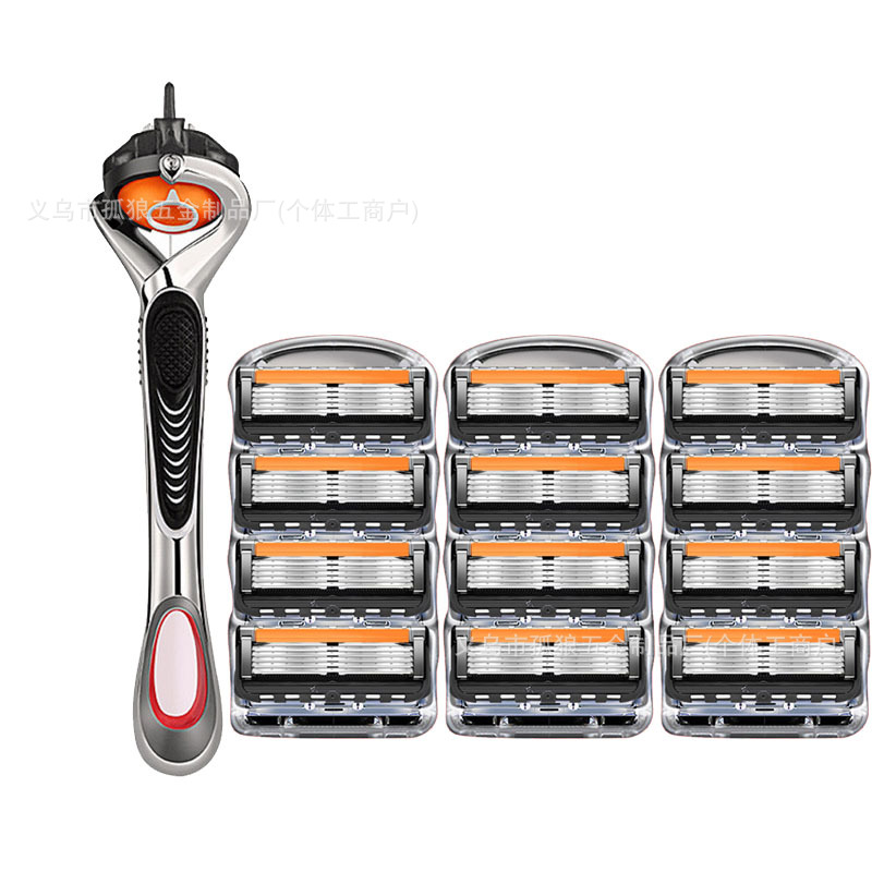 인기 특가 상품 오렌지와 블랙 [블레이드 12개, 블레이드 홀더 1개] 약 105g