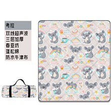 创意卡通超声波野餐垫加厚野营地垫便携沙滩露营垫出游装备防潮垫