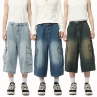 MTLCLOTHES Мужская одежда | Новый американский уличный хип-хоп мульти-карманный ордеп трендовый джинсы