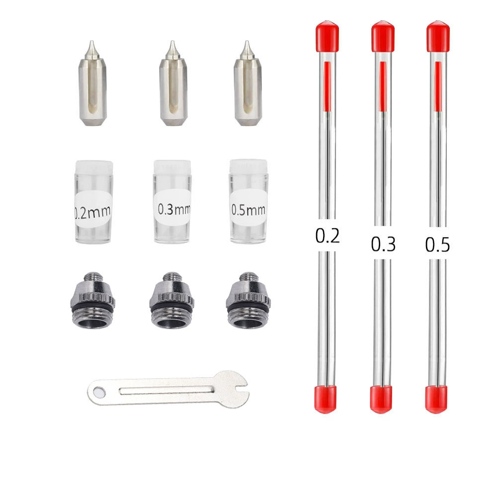 Прямые продажи с фабрики, 116BK, цветной аэрограф, сменные аксессуары, сопло, распылительная игла 0,2-0,3-0,5 мм