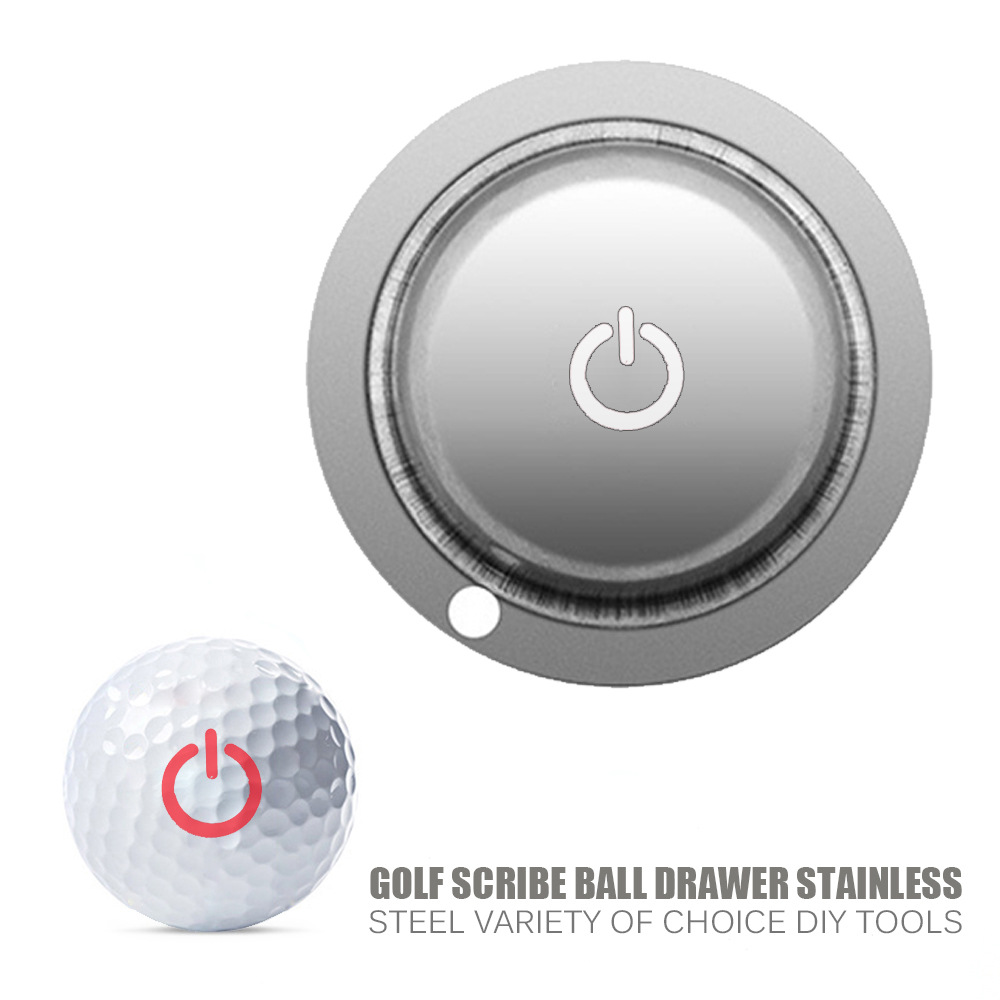 Herramienta de marcado marcador de golf de acero inoxidable patrón de Carta de Acción para adultos DIY pluma de marcado