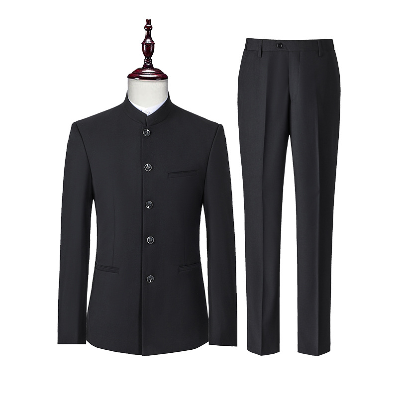 Jacket, black classic suit, Chinese style