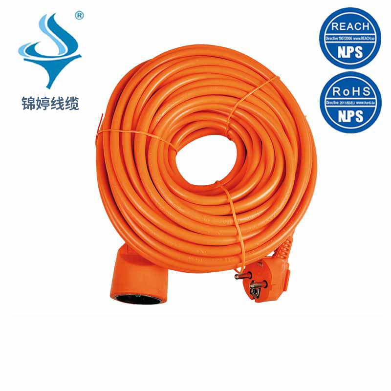 厂家供应VDE欧标H05RN-F耐低温橡胶电源线 欧规三插橡胶电源线