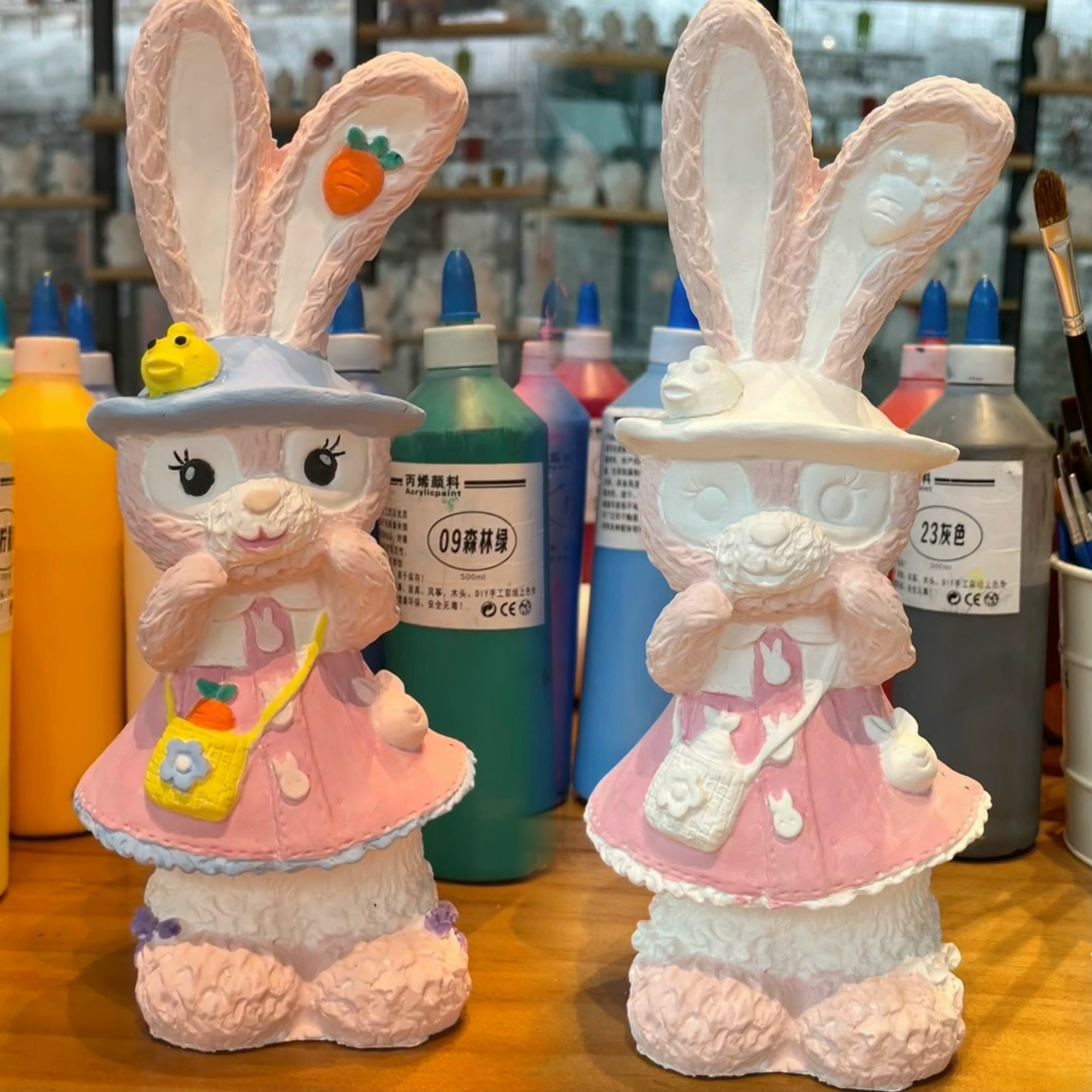 Muñeca de yeso de estilo explosivo al contado, embrión blanco, puesto pequeño del mercado nocturno, muñeca de yeso coloreada especial, centro comercial, exclusivamente para venta al por mayor