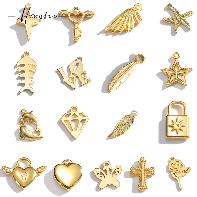 European and American Retro Simple Style Letter Love Wings Heart Cross Accessories Stainless Steel Jewelry Factory Direct Sale European and American Retro Simple Style Letter Love Wings Heart Cross Accessories Stainless Steel Jewelry Factory Direct Sale