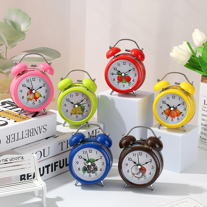 Reloj Despertador Retro – Campana Grande con Luz Nocturna y Diseño Silencioso