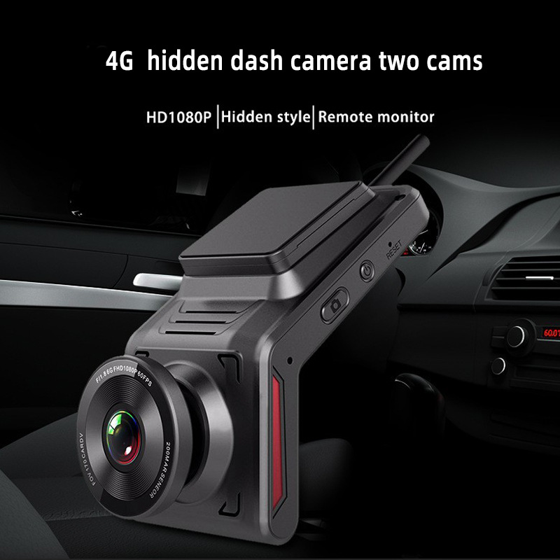 K18 cross-border 4G network driving recorder HD night vision before and after double recording wireless 24 hours remote real-time positioning
