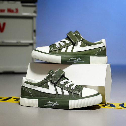 Factory direct supply of children's canvas shoes wholesale new children's sneakers cross-border breathable casual girls' shoes trendy shoes children's shoes