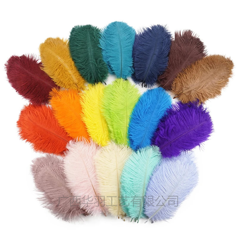 Ostrich hair 15-20cm mask color feather ear picking accessories DIY jewelry wedding decoration props a variety of colors