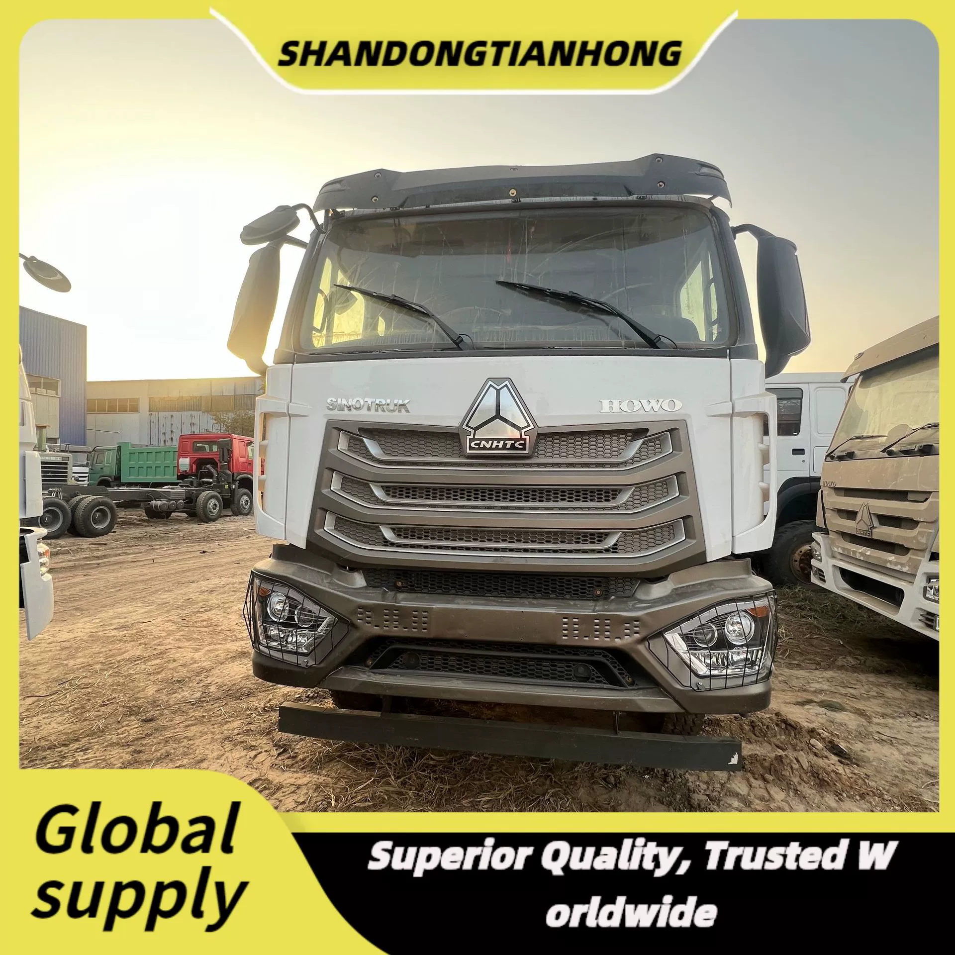 Производитель трансграничные прямые продажи экспорт Sinotruk HOWO Howo Shaanxi Automobile тяжёлый грузовой трактор самосвал инженерная перевозка полуприцеп