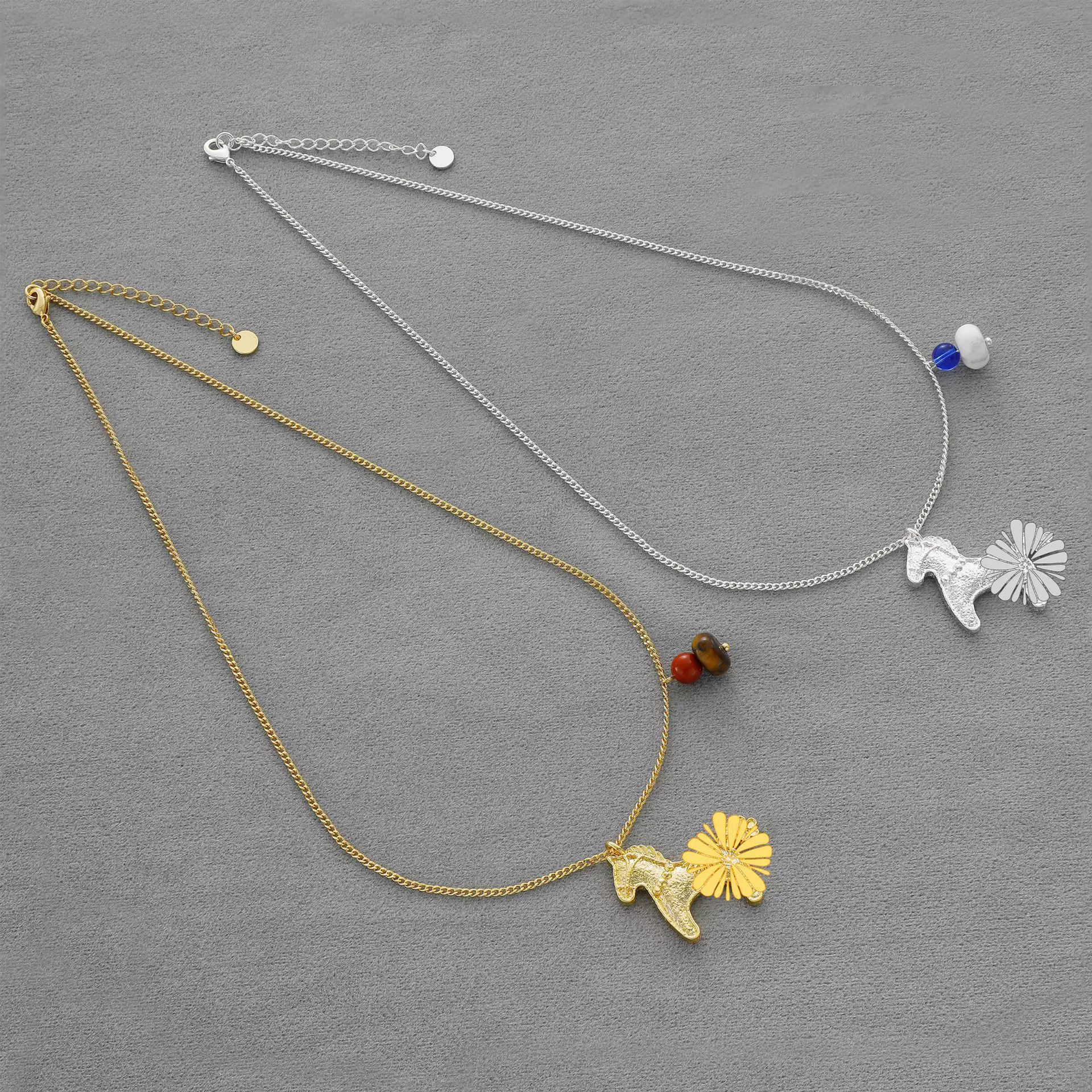 TT家小马桑尼花马项链马年新系列小众复古文艺可爱精致小马锁骨链