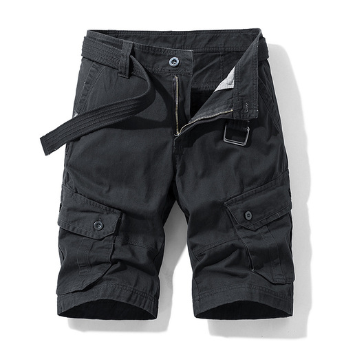 Men's Summer New Fashion Retro Light Luxury Multi-Pocket Work Shorts Cross-border Exclusive Amazon 95554