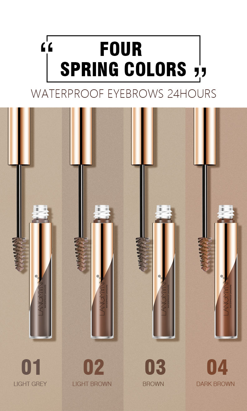 Langmanni/ Langmanni Eyebrow dyeing Cream is a must-have for eyebrow painting. The eyebrow cream and eyebrow liquid are easy to operate Item Picture