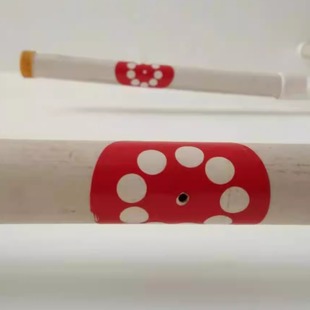 Air sampling point label identification sampling pipe flow direction label sticker suction type smoke fire detector pipeline