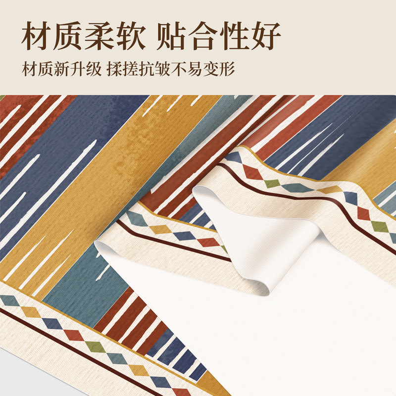 复古风餐桌布防水防油免洗长方形ins风桌布轻奢高级感桌面保护布|undefined