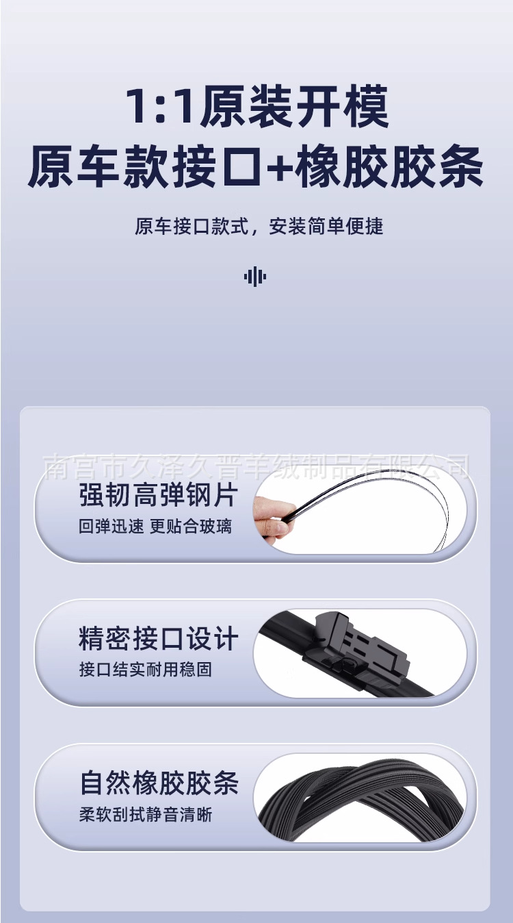 11-Layer Universal Frameless Wiper Harvard Byd Wiper