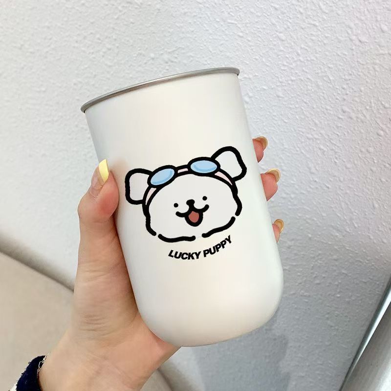 귀여운 캐릭터 스테인리스 양치컵 욕실 커플컵