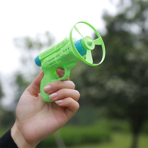 Children's Educational Toys Pistol UFO Bamboo Dragonfly Ejection Rotating Park Night Market Outdoor Stall Wholesale Gifts