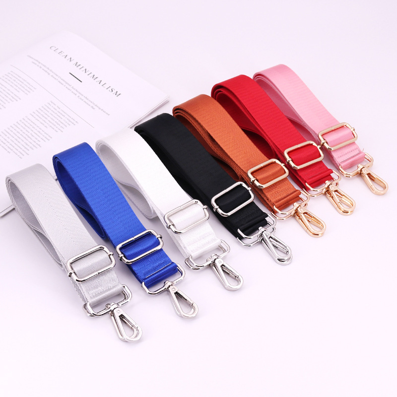 New Nylon Solid Color Color Strap Shoulder Strap Widened Strap Thickened Backpack Strap Computer Strap Strap