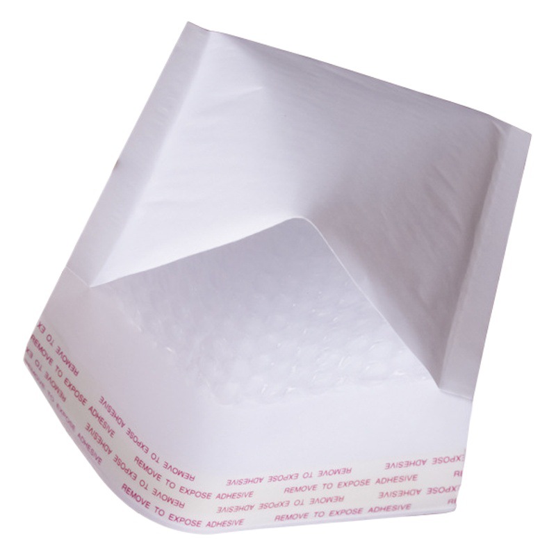 Bolso de burbuja de papel blanco Kraft bolso expreso burbuja engrosada película de burbuja logística material de embalaje bolsa de espuma