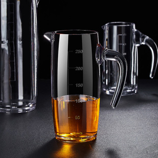 Acrylic Liquor Dispenser Plastic Red Wine Decanter with Scale for Restaurant Bar Commercial Use Thickened