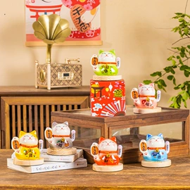 陶瓷工艺品;招财猫;汽车摆件