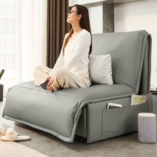 电动沙发床多功能两用可折叠书房卧室推拉伸缩可储物轻奢现代单人