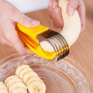 Kitchen Gadget Banana Slicer Banana Separator Stainless Steel Blade Banana Cut Sausage Slicer
