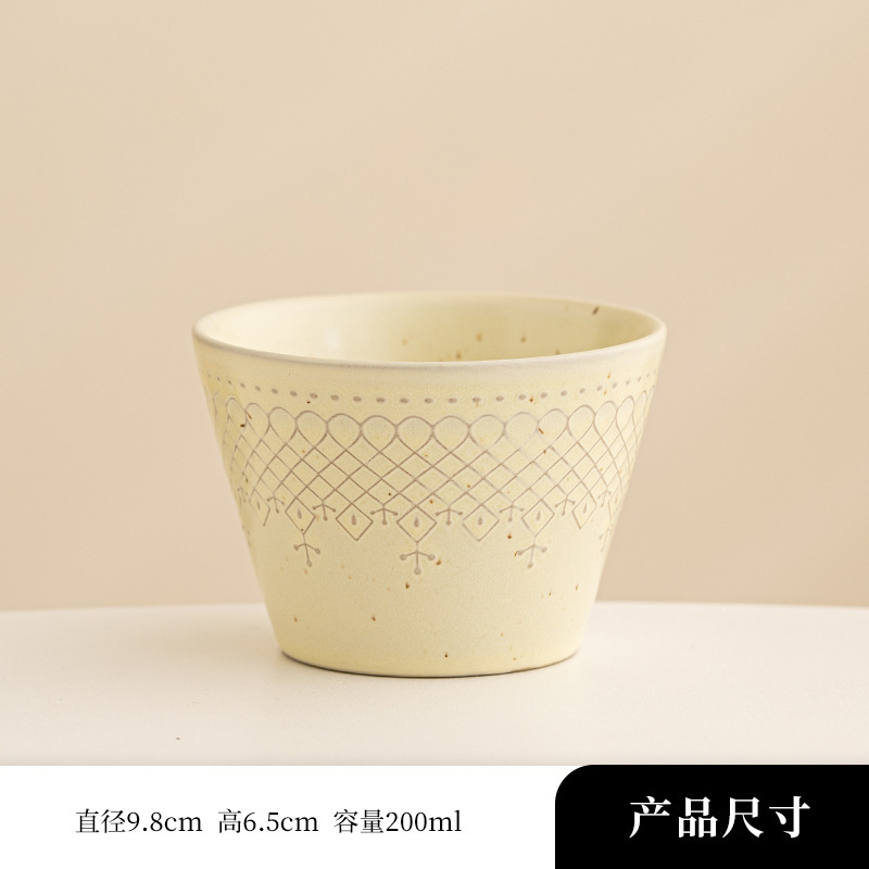 日式陶瓷手握杯创意拉花杯咖啡杯家用澳白杯猪口杯咖啡杯小众设计|undefined