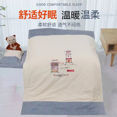 幼稚園用キルティング寝具3点セット 子供用お昼寝夏用涼感キルト 綿芯無地スプライシング6点セット