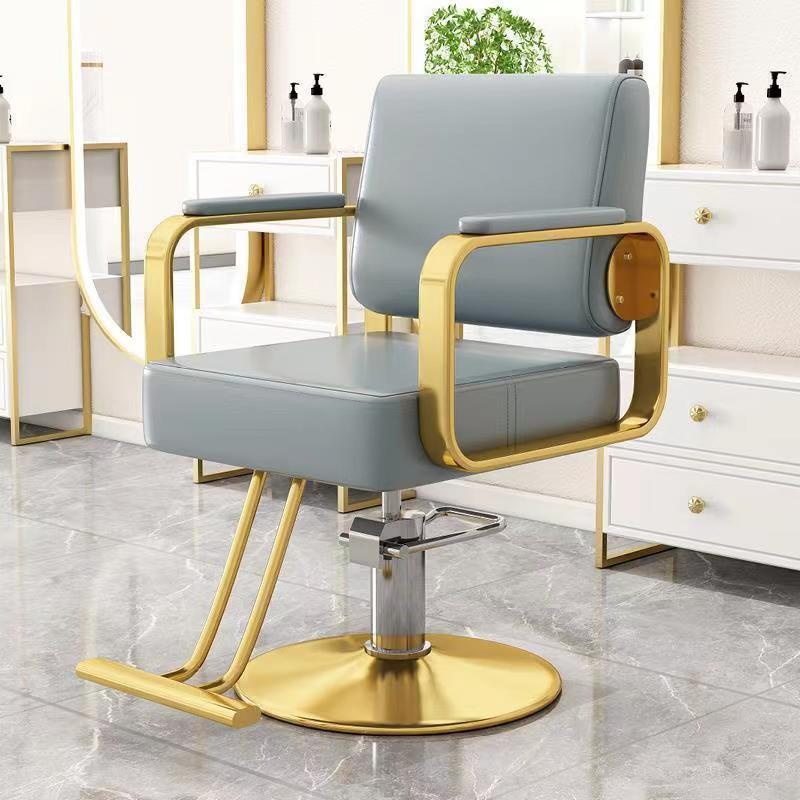 Peluquería Silla de pelo salón especial de corte de pelo taburete de alto grado teñido caliente asiento de elevación silla giratoria de pelo al por mayor