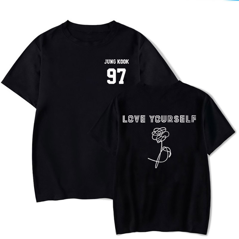 2022 New Love Yourself Tear T-Shirt Youth Group Loves You Yourself Short-Sleeved Top