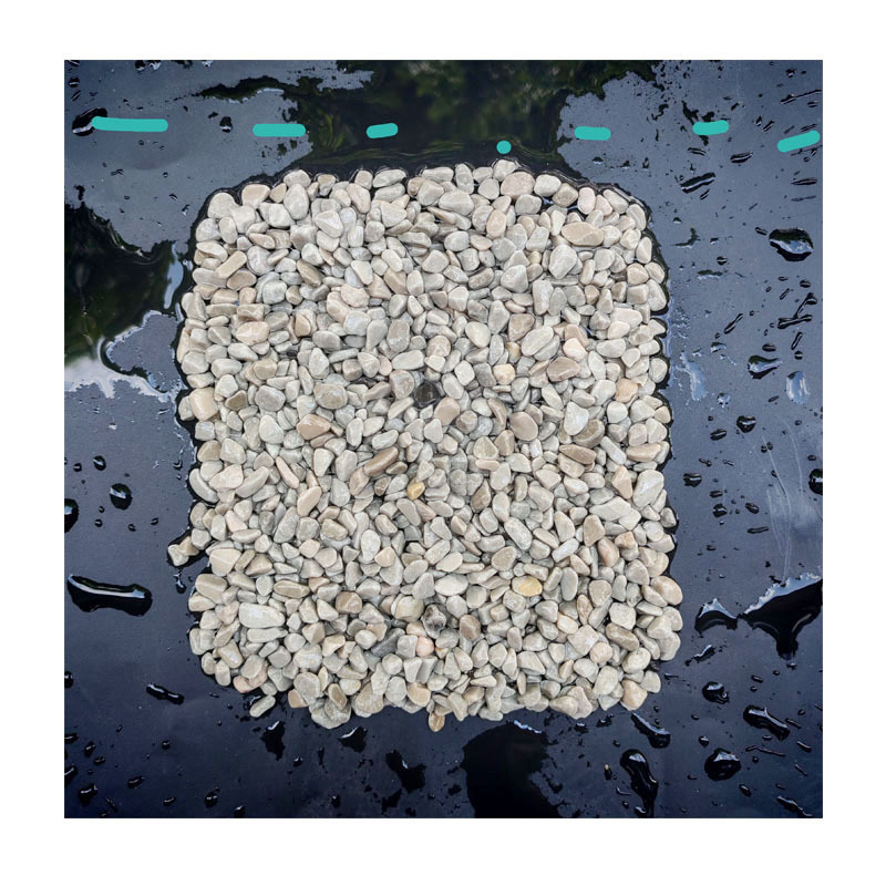 Foshan Direct Supply Gray and White Washed Pebbles |   Garden Engineering Retro Permeable Floor Special Paving Gravel