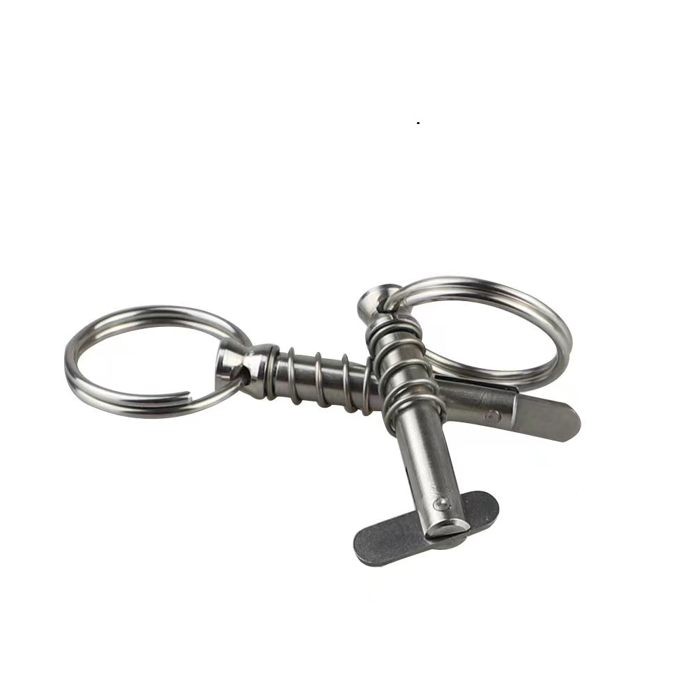 不锈钢安全销 自动锁紧销 316船用五金配件快速销 拉环弹簧抽销