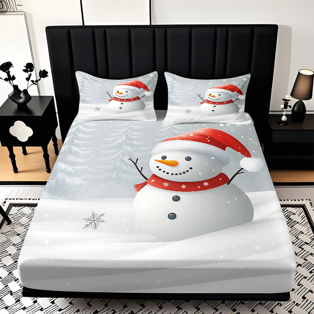 TEMU / JIT Navidad impresión digital cama Kasa Kit suave transpirable impresión digital de alta definición para diseñar