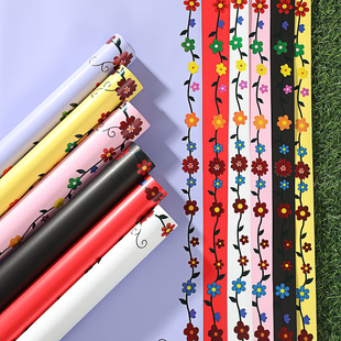Cross-Border Special Supply of Flower Packaging, Colorful Flower Wrapping Paper, Waterproof Ouya Paper, Thickened Printed Packaging Materials Wholesale