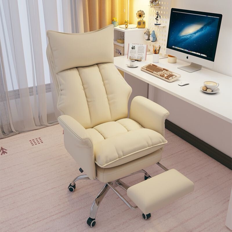 Computer Chair Girls Bedroom Sofa Chair Comfortable Sedentary Computer Chair Small Apartment Backrest Adjustable Seat Dormitory Chair