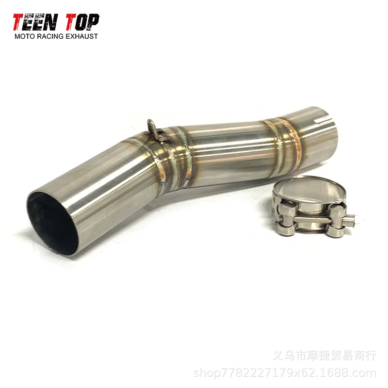 Suitable for Motorcycle Suzuki Gsx-R600 Middle Exhaust Pipe Gsx-R750 Stainless Steel Middle Section Non-Destructive Installation