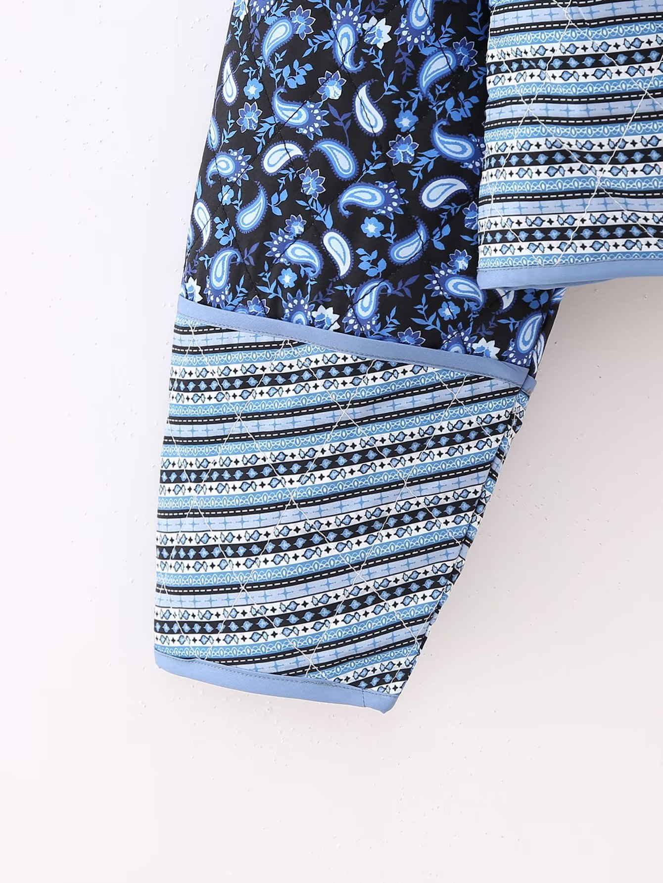 Women's Reversible Printed Jacket Lightweight Autumn Cotton Coat_voghion.com