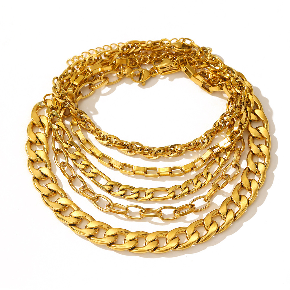 Minimalist Layered Bracelet Set For Women Stackable Jewelry_voghion.com