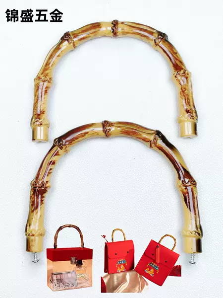 Directly Supplied from the Manufacturer: Acrylic Box Bamboo Handle, Felt Bag Bamboo Handle Accessories, DIY Handmade Bag Handle