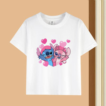 ���H��ؐStitch&Angel������ͨӡ��T�����޶�����Сͯ�b1025-1