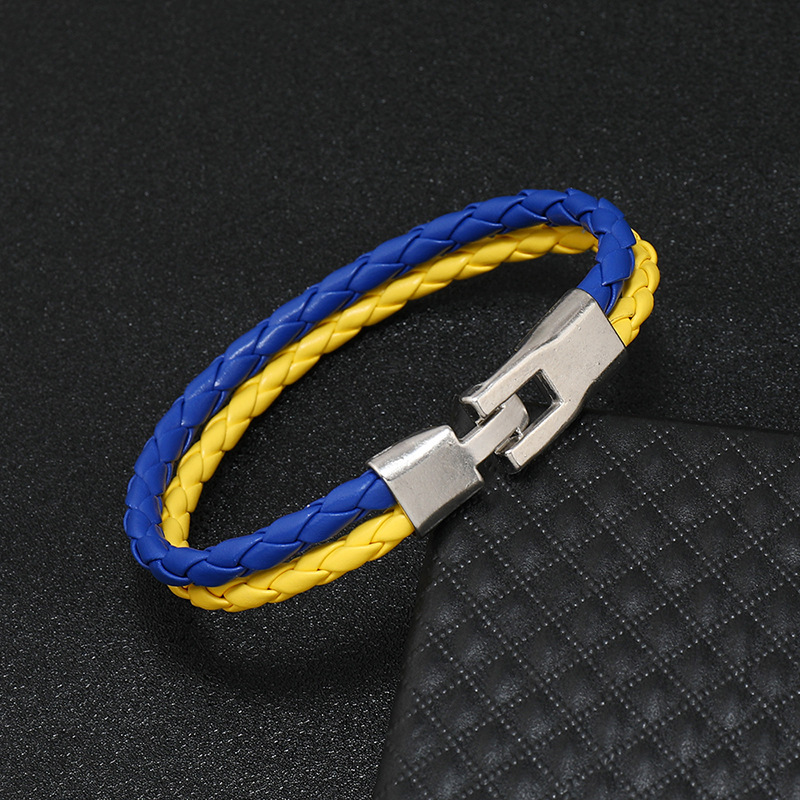 1 Piece Fashion Geometric Pu Leather Alloy Unisex Bracelets display picture 3