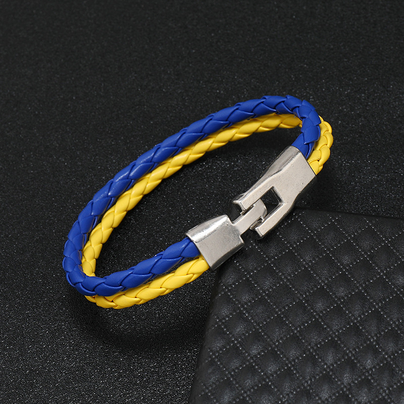 1 Piece Fashion Geometric Pu Leather Alloy Unisex Bracelets