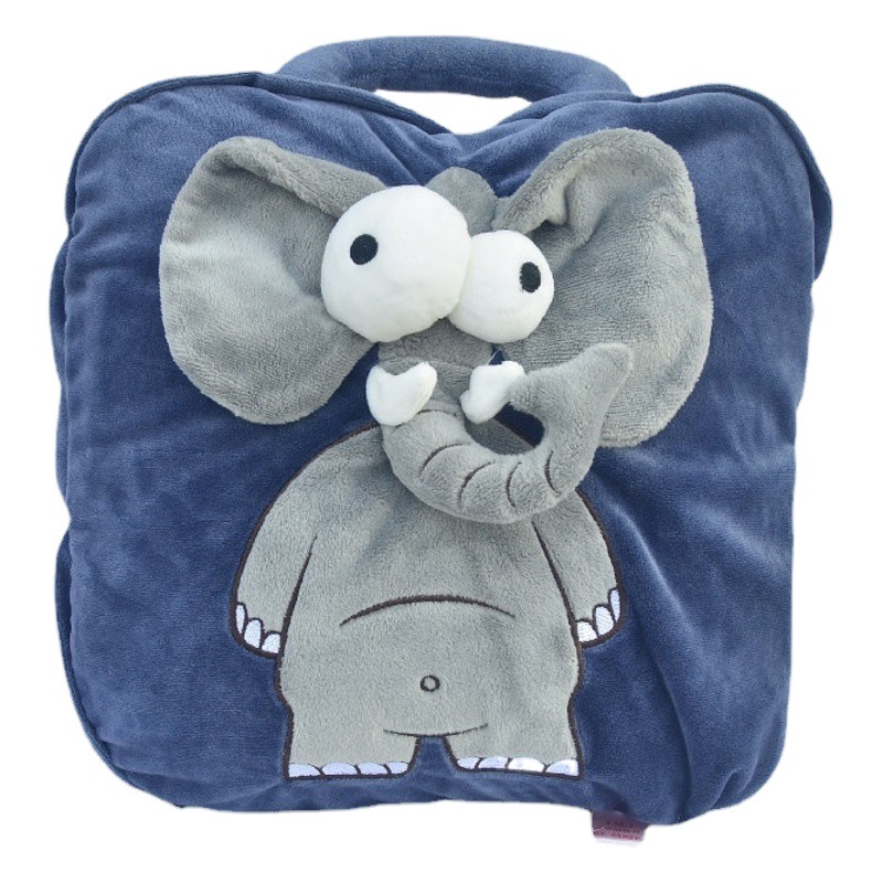 De dibujos animados lindo tridimensional almohada edredón de doble uso de aire acondicionado manta Oficina siesta almohada engrosada manta cojín transfronterizo al por mayor