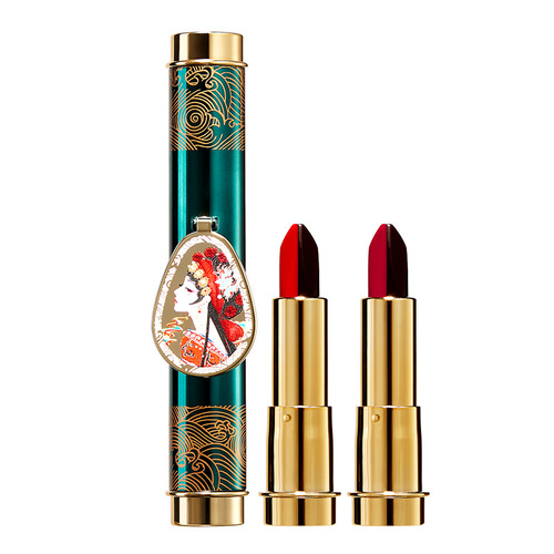 AGAG magic ten-color lipstick, a ten-color double-tube matte lipstick and lip glaze that is not easy to remove makeup for student girls