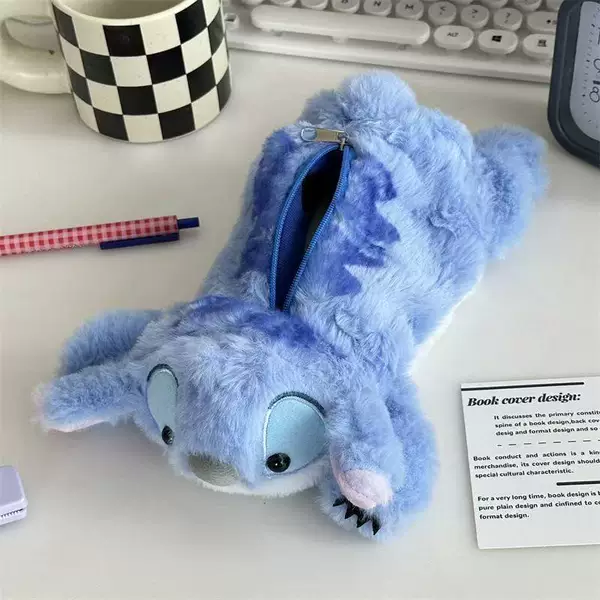 New Small Animal Pencil Case Ins Cute Creative Turtle Funny Fun Doll Pencil Case Plush Stationery Storage Bag