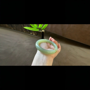 Exquisite Hotan jade bracelet, sunny water bracelet, oily, no impurity and no crack ring 57/13