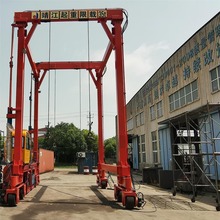 靖起龙门吊制造 集装箱起重机 液压轮胎式  多场地作业 15t20t30t