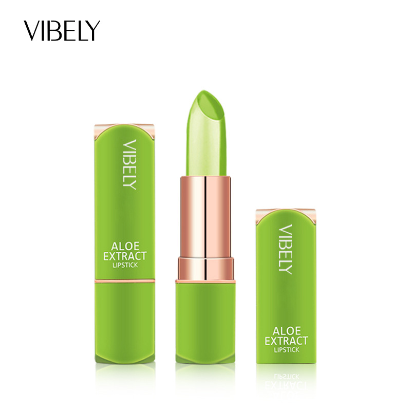 VIBELY芦荟滋润温感变色果冻口红 保湿唇彩唇部护理护唇唇膏抖快
